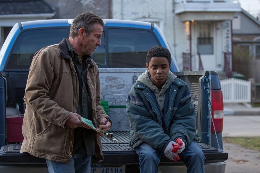 Dennis Quaid y Myles Truitt en kin