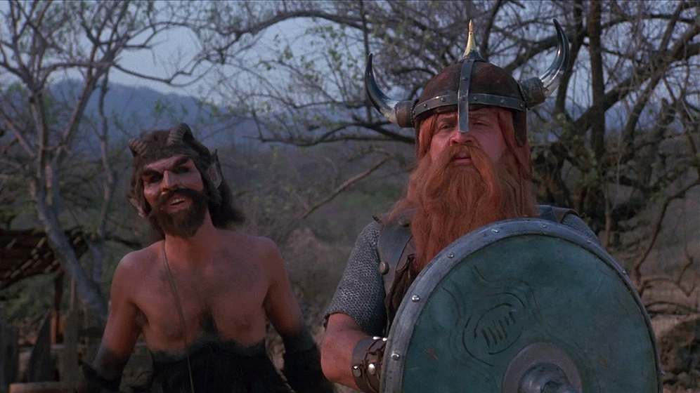 David Millbern y Bruno Rey en los-barbaros-1982