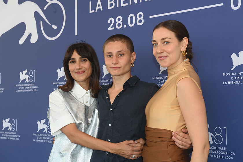Zackari Delmas, Silvia D'Amico y Giulia Galassi en My Birthday (Festival de Venezia. Septiembre 2024)