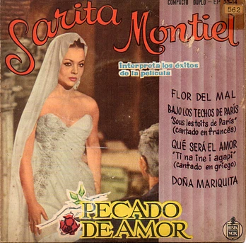 Carátula de la banda de sonido de Pecado de amor