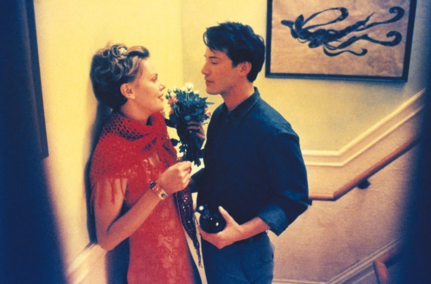 Keanu Reeves y Charlize Theron en noviembre-dulce