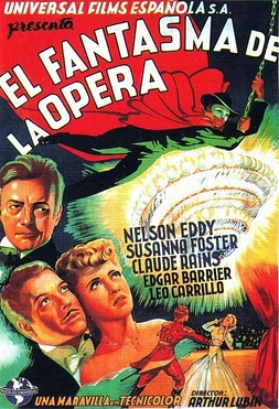 poster of movie El fantasma de la ópera