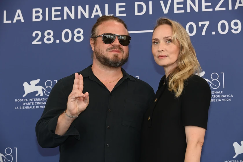 Brady Corbet y Mona Fastvold en the-brutalist (Festival de Venezia. Septiembre 2024)