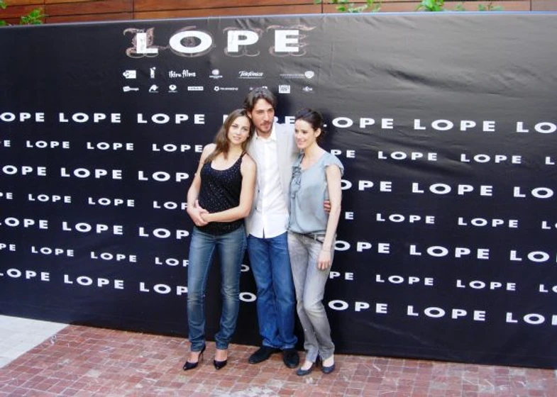 Leonor Watling, Pilar López de Ayala y Alberto Ammann en lope (Pase de prensa en Madrid. Septiembre 2010)