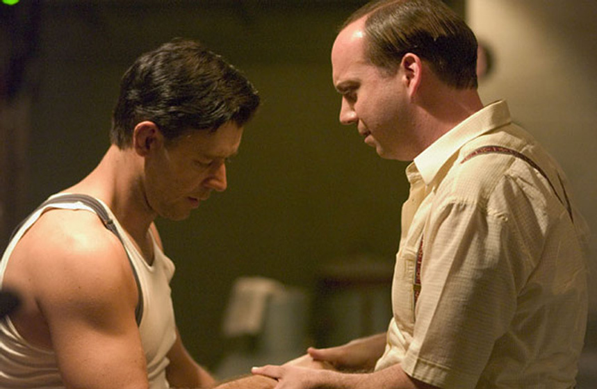 Russell Crowe y Paul Giamatti en Cinderella Man