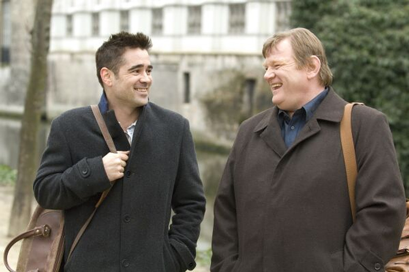 Colin Farrell [I] y Brendan Gleeson en Escondidos en Brujas