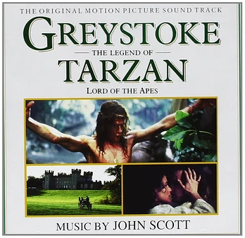 Carátula de la banda de sonido de Greystoke. La Leyenda de Tarzán, el Rey de los monos