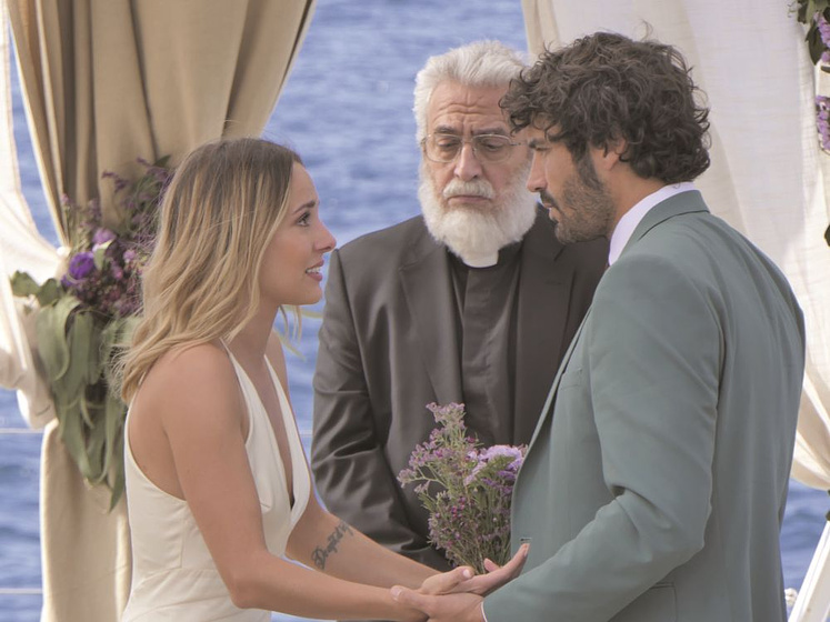 Álex García [I], Silvia Alonso y Leo Harlem en Hasta que la Boda nos separe