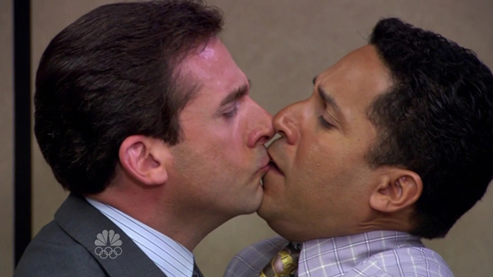 Steve Carell y Oscar Nuñez en The Office