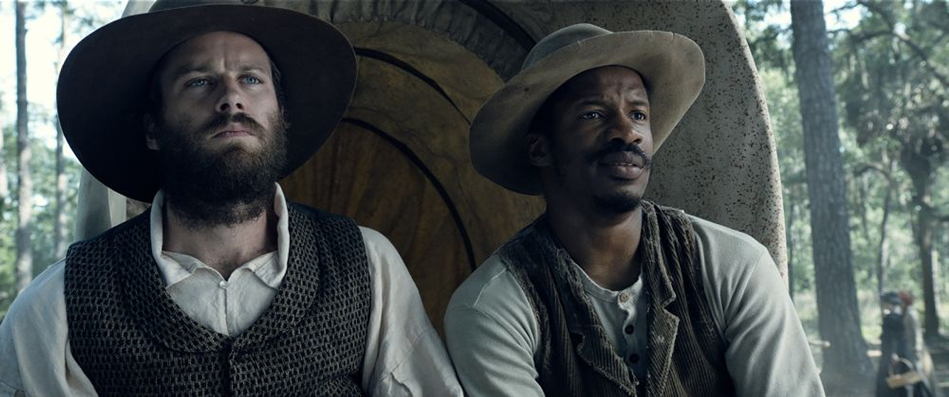 Armie Hammer y Nate Parker en El Nacimiento de una nación