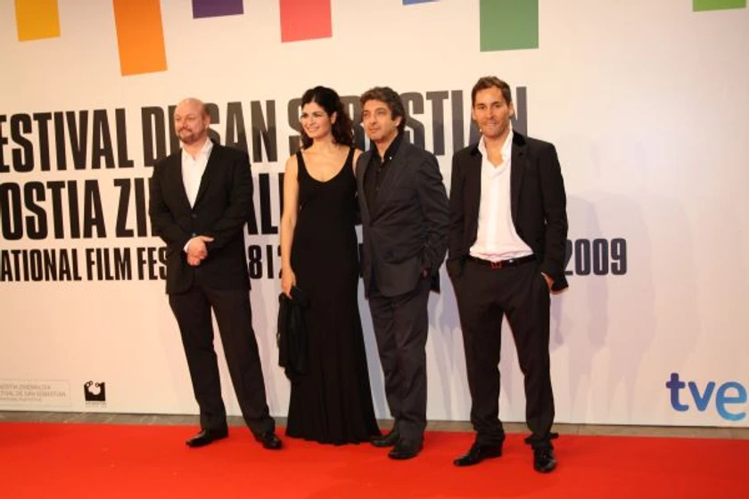 Ricardo Darín, Juan José Campanella y Soledad Villamil en Tonto quien lo lea (El secreto de sus ojos)