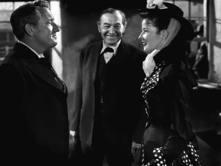 Spencer Tracy [I] y Katharine Hepburn en mar-de-hierba