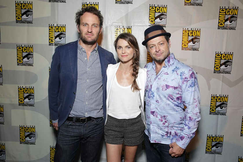Jason Clarke, Andy Serkis y Keri Russell en El Amanecer del Planeta de los Simios (Comic On San Diego 2013)