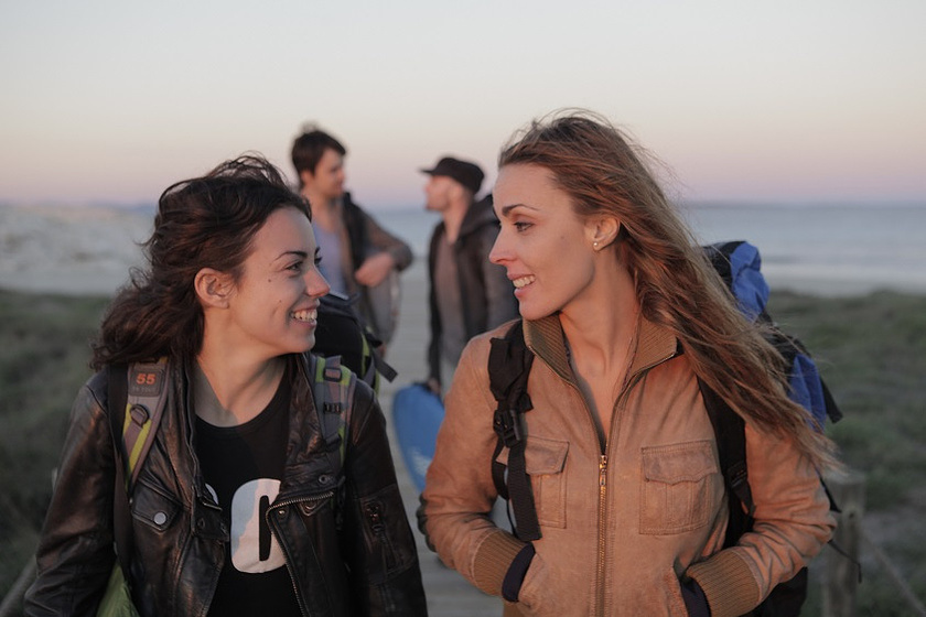 Marta Castellote y Eva García en La Cueva