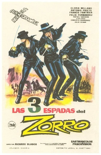 Poster de Las Tres Espadas del Zorro