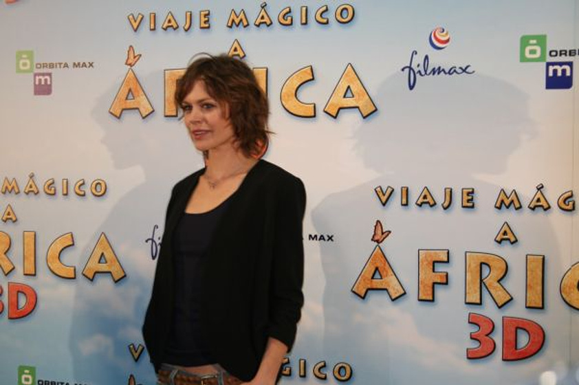 Veronica Blume en Viaje mágico a África (Rueda de prensa en Madrid. Mayo 2010)