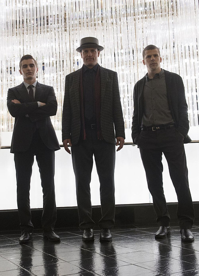 Woody Harrelson, Jesse Eisenberg y Dave Franco en Ahora me ves 2