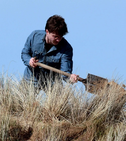 Daniel Radcliffe en Harry Potter y las reliquias de la muerte, Primera parte (Rodaje)