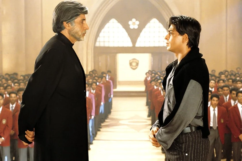 Shah Rukh Khan y Amitabh Bachchan en mohabbatein