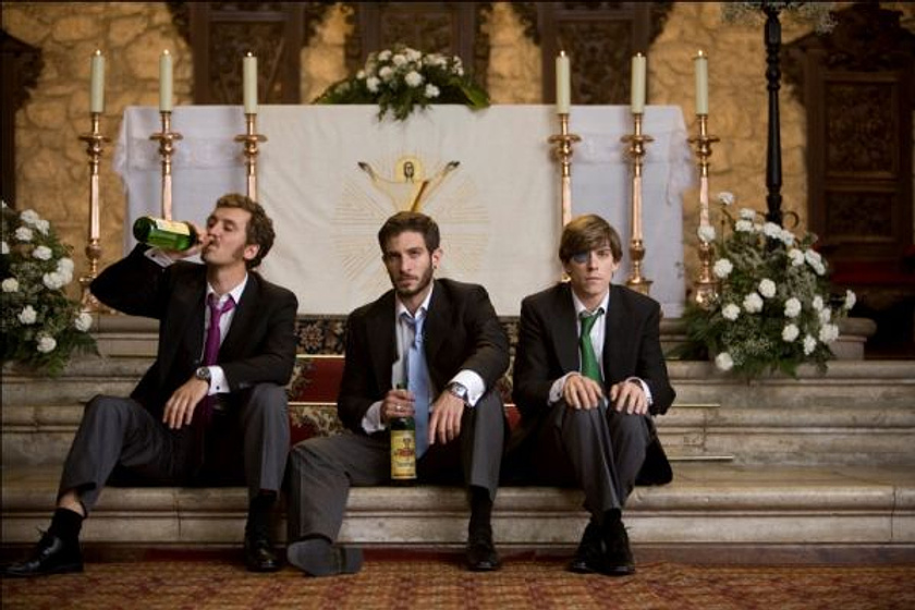 Quim Gutiérrez, Raúl Arévalo y Adrián Lastra en Primos