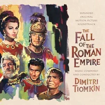 Carátula de la banda de sonido de La Caida del Imperio Romano