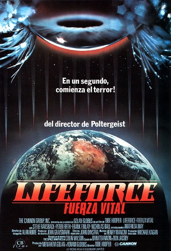Poster de Lifeforce. Fuerza Vital