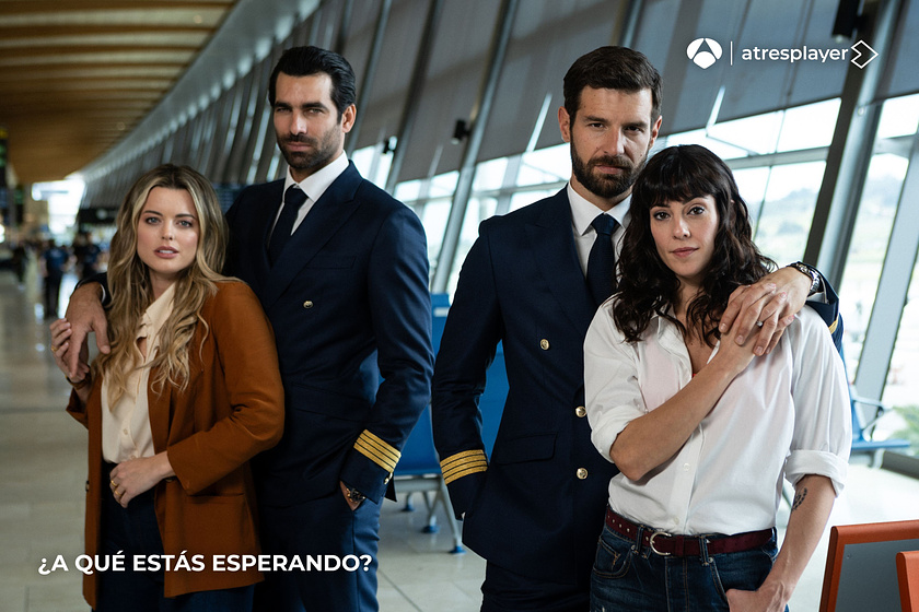 Adriana Torrebejano, Rubén Cortada, Eva Ugarte y Francisco Ortiz en ¿A qué estás Esperando?