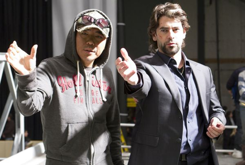 Eduardo Noriega [II] y Jee-woon Kim en El Último desafío