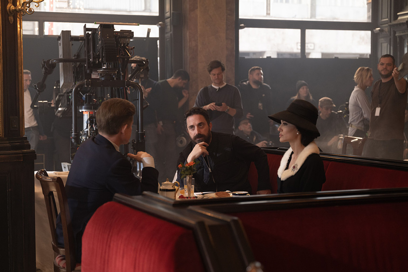 Angelina Jolie y Pablo Larraín en María Callas (Rodaje)