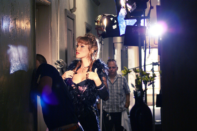 Alexandra Smothers en Desire Street (Desire Street, Alexandra Smothers preparándose para rodar.)
