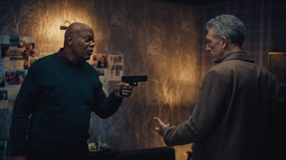 Samuel L. Jackson y Vincent Cassel en damaged-herido