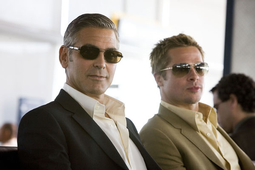 Brad Pitt y George Clooney en Ocean's Thirteen