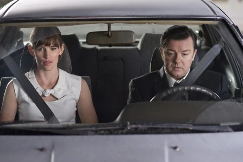 Jennifer Garner y Ricky Gervais en increible-pero-falso