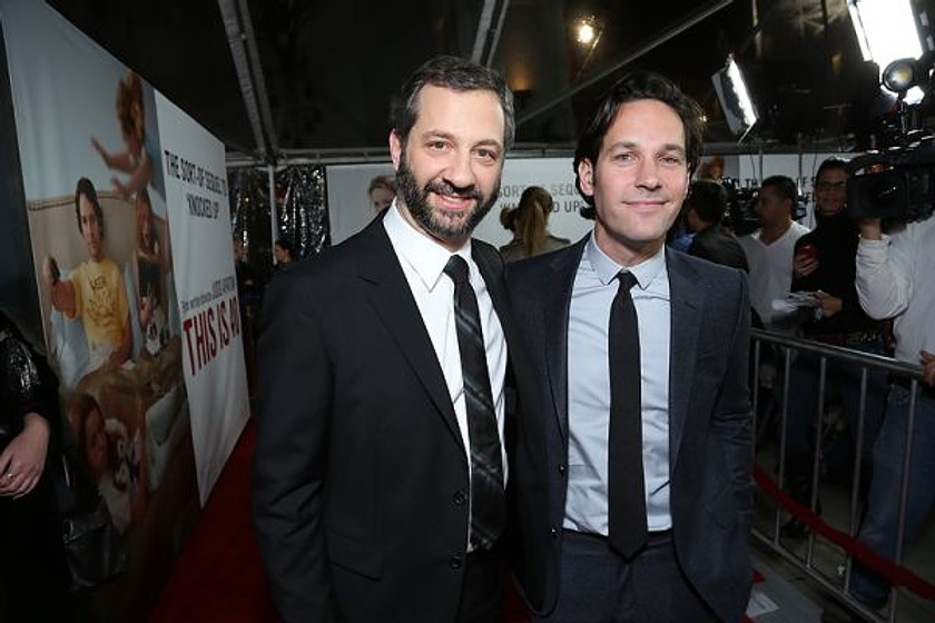 Paul Rudd y Judd Apatow en Si Fuera fácil (Premiere en Los Angeles. Diciembre 2012)
