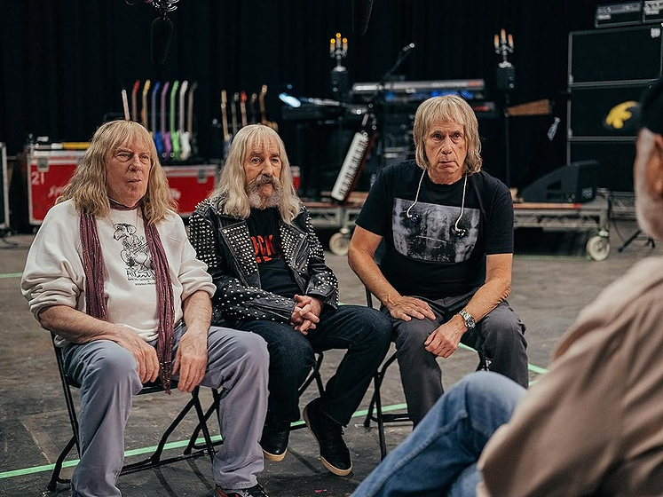 Michael McKean, Christopher Guest y Harry Shearer en Spinal Tap II: The End Continues