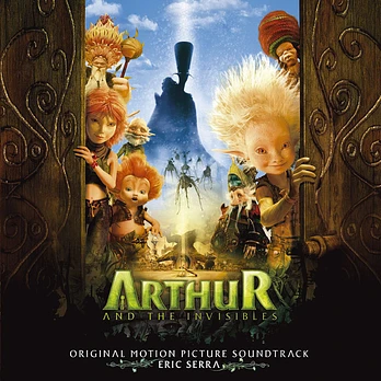 Carátula de la banda de sonido de Arthur y los Minimoys