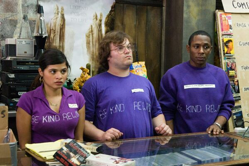 Jack Black, Mos Def y Melonie Diaz en Rebobine, Por Favor