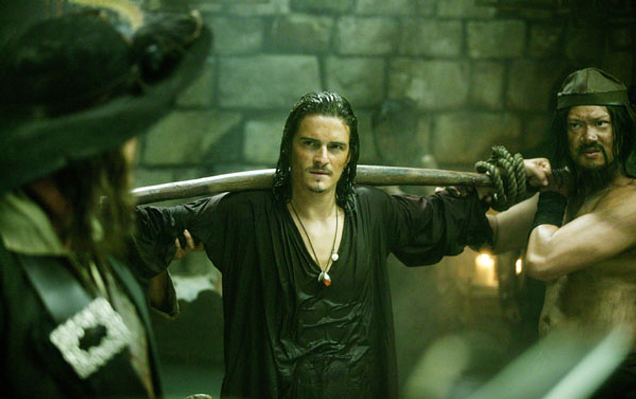 Orlando Bloom en Piratas del Caribe: En el Fin del Mundo