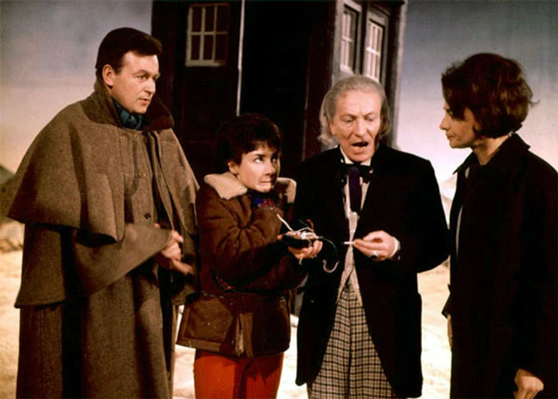 William Hartnell, Carole Ann Ford, William Russell y Jacqueline Hill en doctor-who-1963