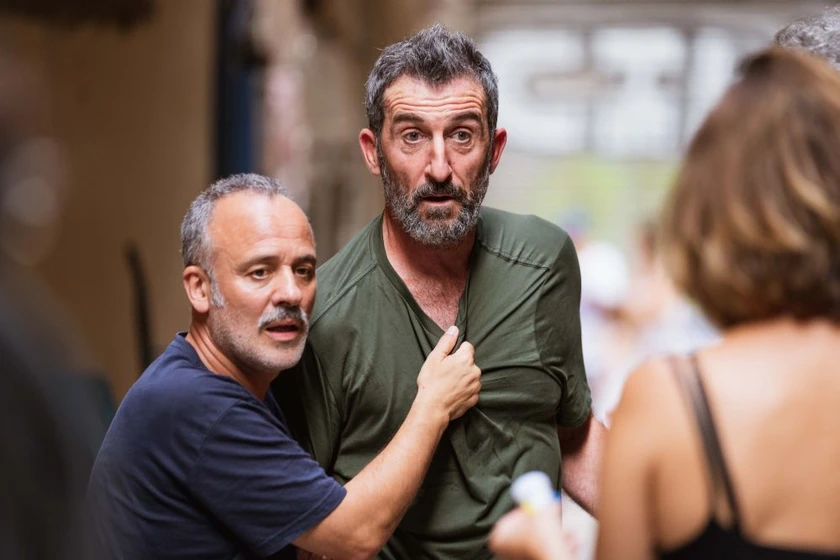 Javier Gutiérrez y Luis Zahera en pajaros
