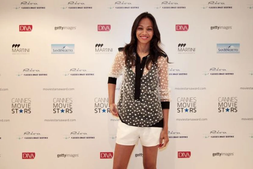 Zoe Saldana en Lazos de sangre (Cannes. Mayo 2013)