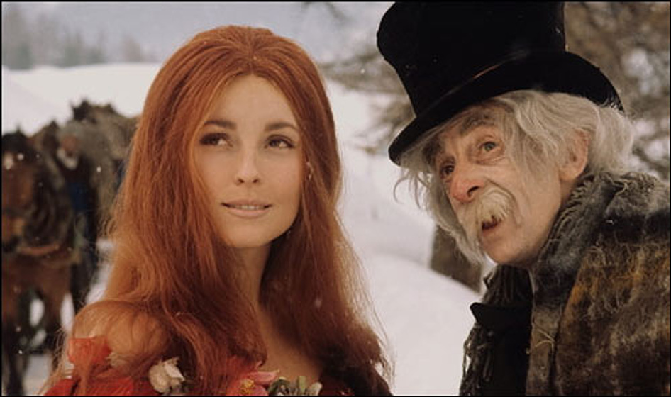 Jack MacGowran y Sharon Tate en El Baile de los Vampiros
