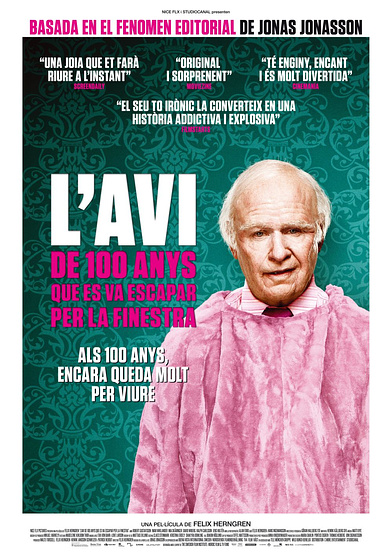 Imagen de El Abuelo que saltó por la Ventana y se largó (Cartel catalán)