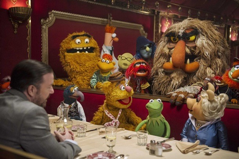 Ricky Gervais en El Tour de los Muppets