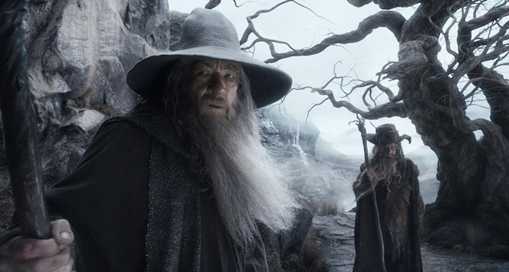 Ian McKellen y Sylvester McCoy en El Hobbit: La Desolación de Smaug