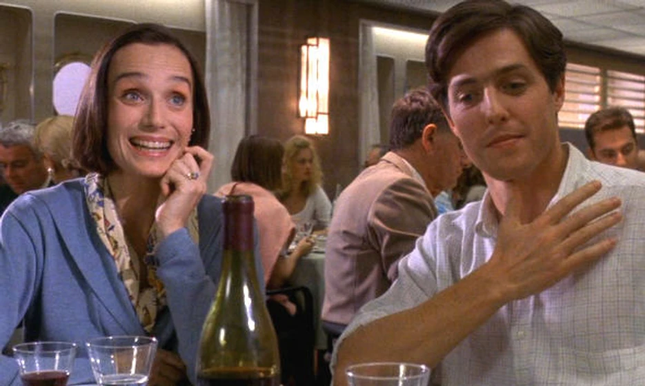 Hugh Grant y Kristin Scott Thomas en lunas-de-hiel