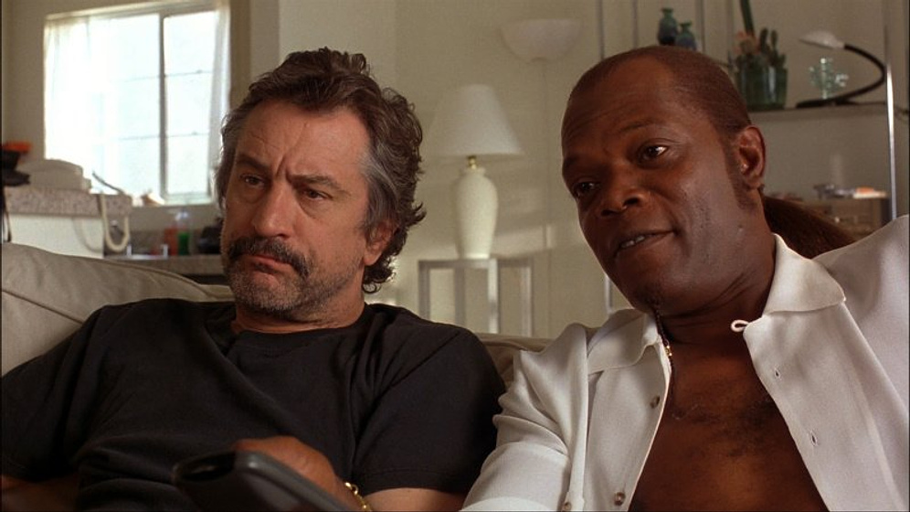 Samuel L. Jackson y Robert De Niro en Jackie Brown
