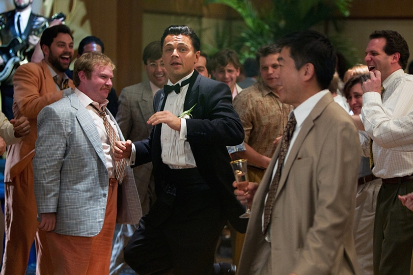 Leonardo DiCaprio en El Lobo de Wall Street
