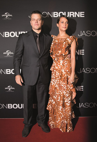 Alicia Vikander en Jason Bourne (Premiere en Australia. Junio 2016)
