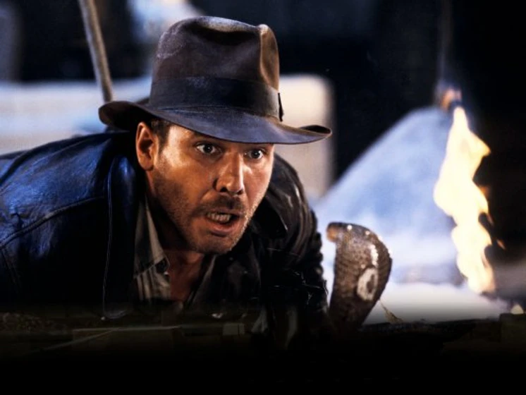 Harrison Ford en Indiana Jones en Busca del Arca Perdida